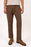 JAMES HARPER JHTR66 Cotton Elastic Relaxed Fit Pants - Olive