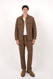 JAMES HARPER JHTR66 Cotton Elastic Relaxed Fit Pants - Olive