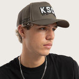 KISS CHACEY Chained Snapback Cap - Khaki