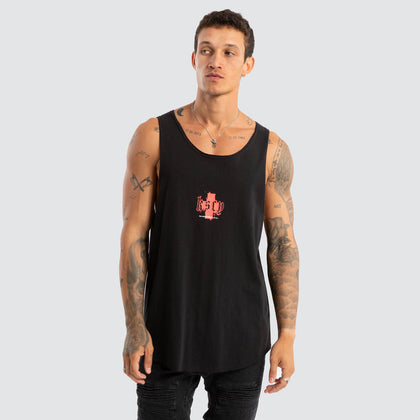KISS CHACEY Vandal Raw Tank - Jet Black
