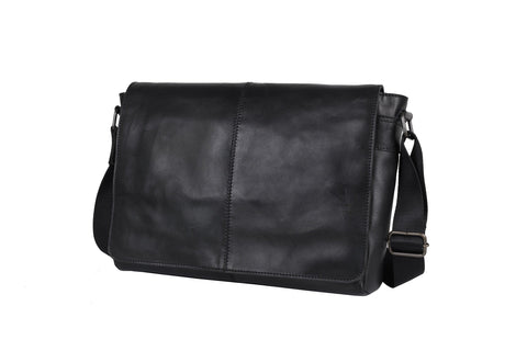 INDEPAL Lincoln 15" Leather Messenger Bag