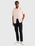 TOMMY HILFIGER MW0MW31734 Premium Linen Shirt - Pink Crystal