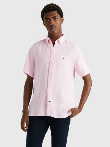 TOMMY HILFIGER Premium Linen Shirt - Classic Pink