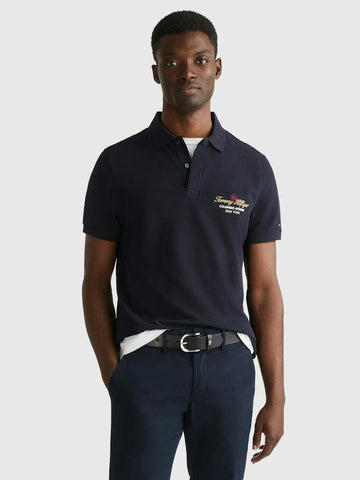 TOMMY HILFIGER ICON POLO - Desert Sky