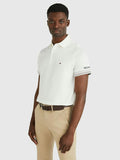 TOMMY HILFIGER BOLD TEXTURED CUFF POLO - Ancient White