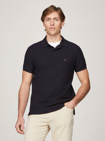 TOMMY HILFIGER Pique Structure Regular Polo - Desert Sky