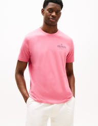 TOMMY HILFIGER MW0MW39355 Logo Crew Neck Tee - Vintage Rosey