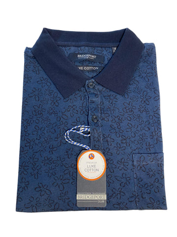 Bridgeport B2438 Double Mercerized Polo - Midnight