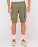 RUSTY Manila Cargo Short - Army Green