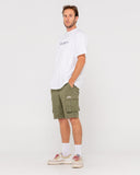 RUSTY Manila Cargo Short - Army Green