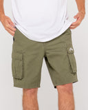 RUSTY Manila Cargo Short - Army Green