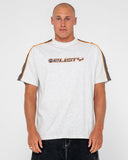 RUSTY Alonso Graphic Panel Tee - Ecru Marle