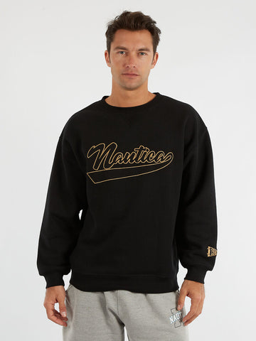 NAUTICA NAN1K01607011 College Tracker Heavyweight Jumper - Black