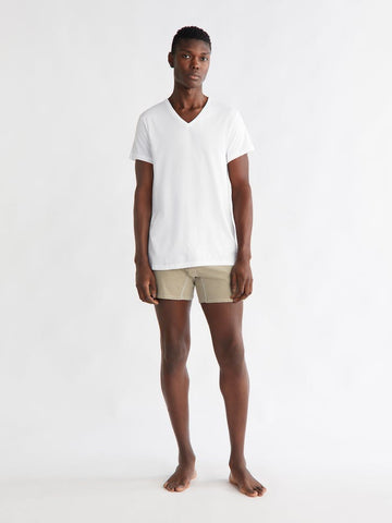 Calvin Klein COTTON CLASSIC V-NECK TEE - White