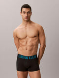 CALVIN KLEIN Intense Power NB3608 Cotton 3 Pack Trunks - Black/Multi
