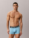 CALVIN KLEIN Intense Power NB3608 Cotton 3 Pack Trunks - Harbor Mist/black/chilly Blue