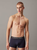 CALVIN KLEIN NB4269 MICRO STRETCH 3 PACK LOW RISE TRUNKS - BLACK/SPEAKEASY/ANTIQUE PINK