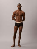 CALVIN KLEIN Microfibre Stretch NB4409 3-Pack Low Rise Trunk - Black Bodies/Gulf Blue/Light Cast/Peach