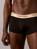 CALVIN KLEIN Microfibre Stretch NB4409 3-Pack Low Rise Trunk - Black Bodies/Gulf Blue/Light Cast/Peach