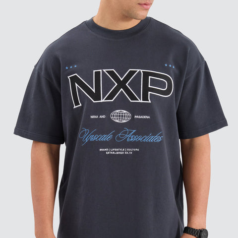 NENA AND PASADENA Bronco Loopback Raptor Tee - Ebony