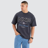 NENA AND PASADENA Bronco Loopback Raptor Tee - Ebony