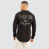NENA AND PASADENA Dice Dual Curved LS Tee - Jet Black
