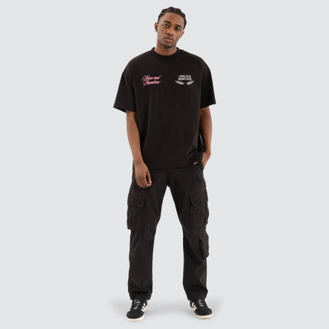 NENA AND PASADENA Gentleman Raptor Tee - Jet Black