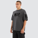 NENA AND PASADENA Dwell Loopback Raptor Tee - Asphalt