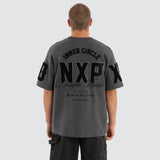 NENA AND PASADENA Dwell Loopback Raptor Tee - Asphalt