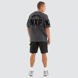 NENA AND PASADENA Dwell Loopback Raptor Tee - Asphalt