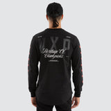 NENA AND PASADENA Final Dual Curved Longsleeve Tee - Jet Black