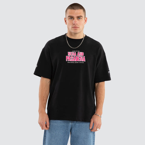 NENA AND PASADENA Player Loopback Raptor Tee - Anthracite Black