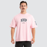 NENA AND PASADENA FACTOR LOOPBACK RAPTOR TEE - Orchid Pink