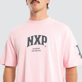 NENA AND PASADENA FACTOR LOOPBACK RAPTOR TEE - Orchid Pink