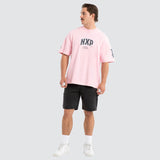 NENA AND PASADENA FACTOR LOOPBACK RAPTOR TEE - Orchid Pink