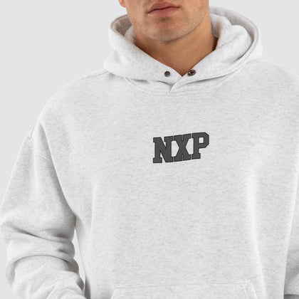 NENA AND PASADENA Foundation Box Fit Hoodie - Snow Marle