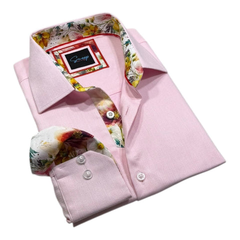 SCOOP Chevron L/S Shirt - Pink