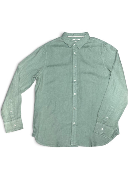 JAMES HARPER JHS725 L/S Linen Shirt - Sage
