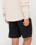 Rusty Overtone L/S Linen Shirt - Ecru