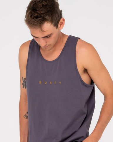 RUSTY Short Cut 2 Graphic Tank - Coal 2