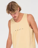 RUSTY Short Cut 2 Graphic Tank - Light Khaki