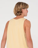 RUSTY Short Cut 2 Graphic Tank - Light Khaki