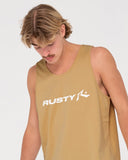 RUSTY Vital Graphic Tank - Khaki