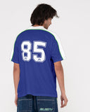 RUSTY Drogba Relaxed Fit Graphic Soccer Jersey - Royal Blue