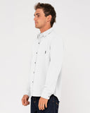 Rusty Overtone L/S Linen Shirt - Whisper White