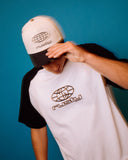 RUSTY Wagwan Raglan Graphic Tee - White