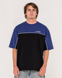 RUSTY Oblivion Oversized Graphic Tee - Black