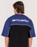 RUSTY Oblivion Oversized Graphic Tee - Black