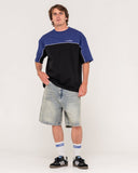 RUSTY Oblivion Oversized Graphic Tee - Black