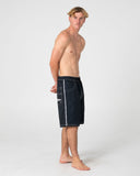 RUSTY Flip Daddy 22" Elastic Waist Boardshort - Black 4